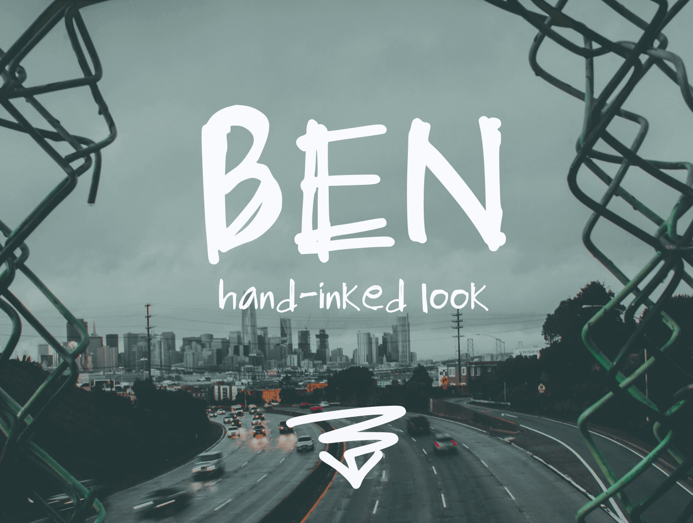 Ben handwritten font preview